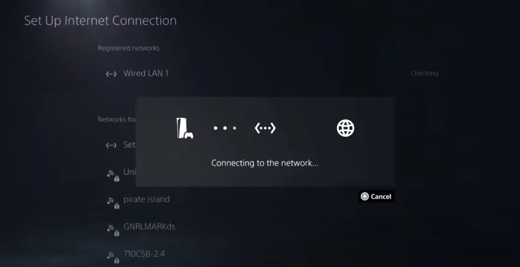 PS5 Internet Connection Test